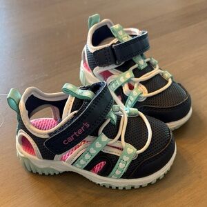 Carter's Girls 4T Sneaker Sandals - Very Good Condition